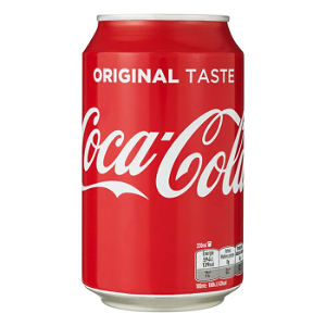 Coca cola, blikje 33 cl